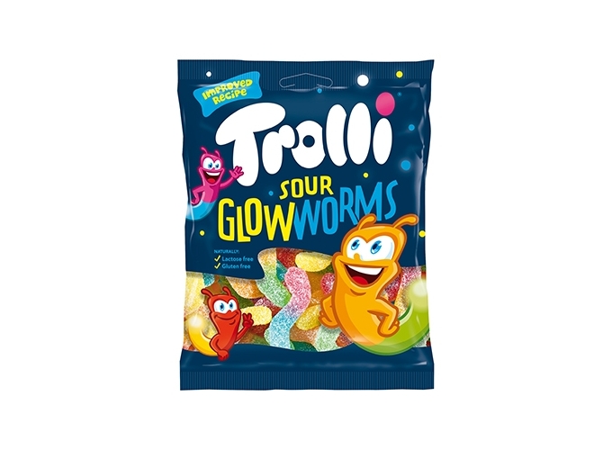 TROLLI SACH. 100g SOUR GLOWWORMS (12)