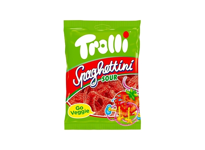 TROLLI SACH. 100g SPAGHETTINI FRAISE ACIDULE (30)
