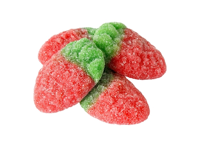 TROLLI VRAC 1.0Kg FRAISES ACIDULEES 8g (1)
