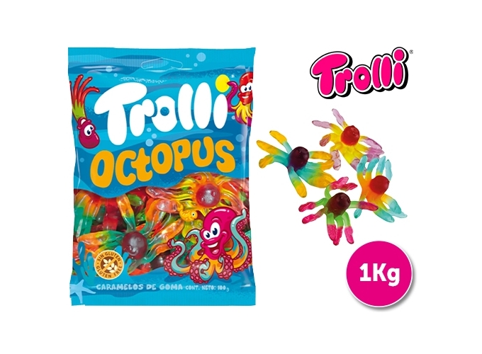 TROLLI VRAC 1.0Kg POULPY 12.5g  (1)