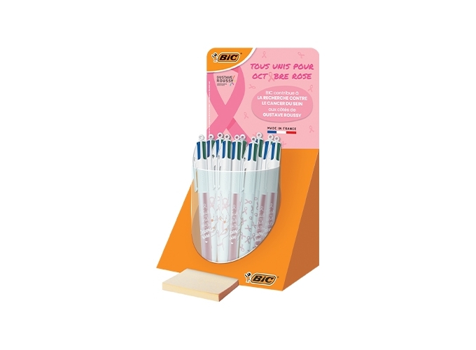 TUBO 30 BIC 4 COULEURS OCTOBRE ROSE 3 MOD. ASS.(1)