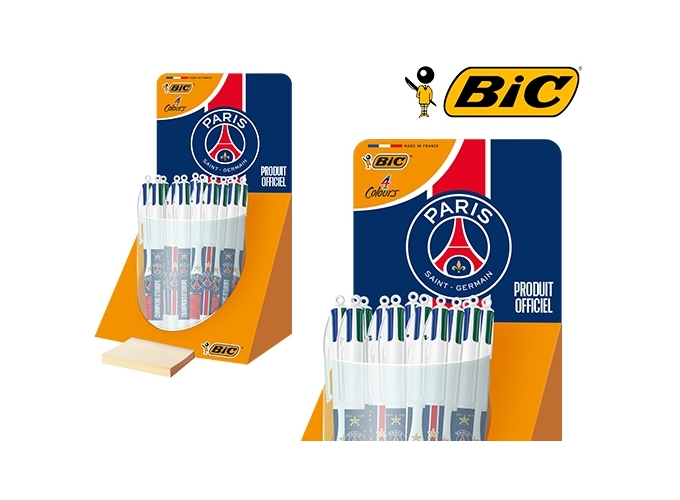 TUBO 30 BIC 4 COULEURS PSG 3 MODELES ASS. (1)