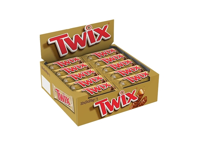 TWIX BARRE CHOCOLAT LAIT-CARAMEL-BISCUIT 50g (32)