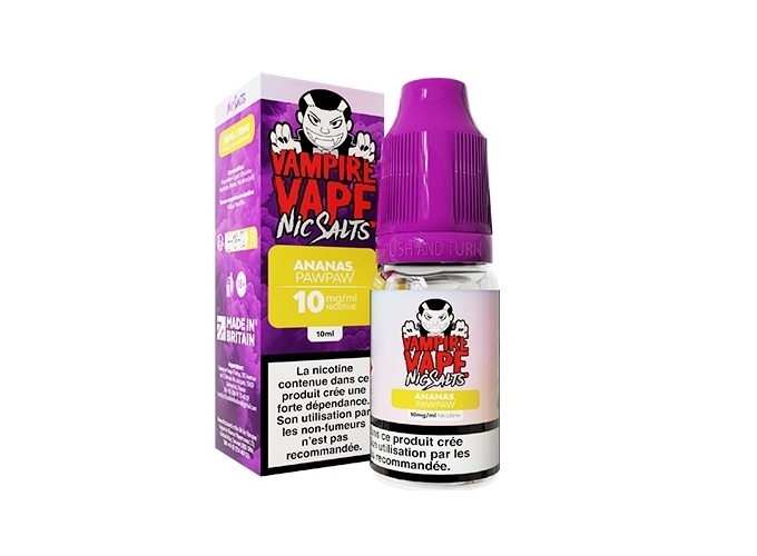 VAMPIRE VAP SALT CERISE FRAMBOISE POMME 10 MG ML