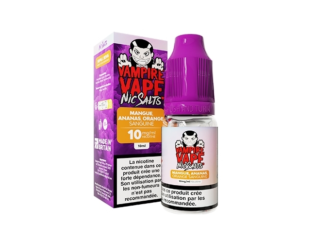 VAMPIRE VAP SALT MANGUE ANANAS ORANGE 10 MG ML