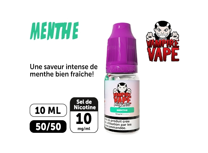 VAMPIRE VAP SALT MENTHE 10 MG ML