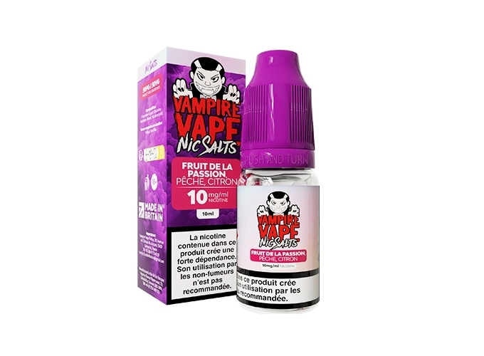 VAMPIRE VAP SALT PASSION PECHE CITRON 10 MG ML