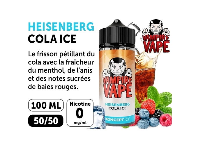 VAMPIRE VAPE 100ml HEISENBERG COLA 00 MG ML (1)