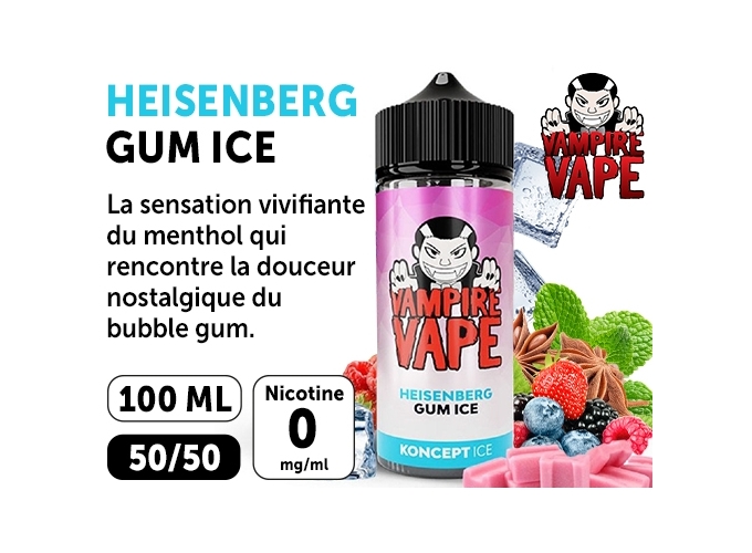 VAMPIRE VAPE 100ml HEISENBERG GUM ICE 00 MG ML (1)