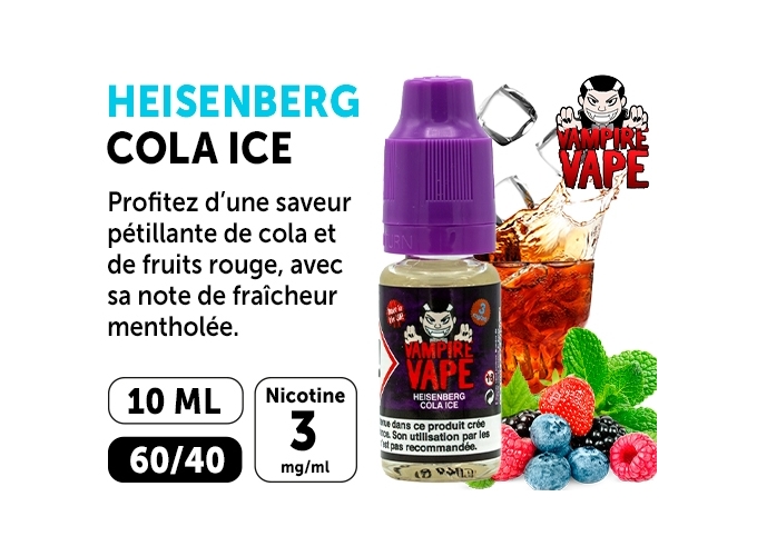 VAMPIRE VAPE 10ml HEISENBERG COLA 03 MG ML