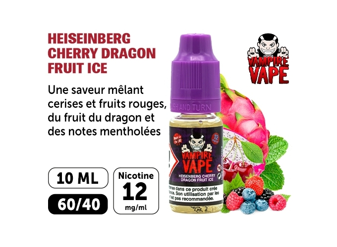 VAMPIRE VAPE 10ml HEISENBERG DRAGON CERISE 12 MG