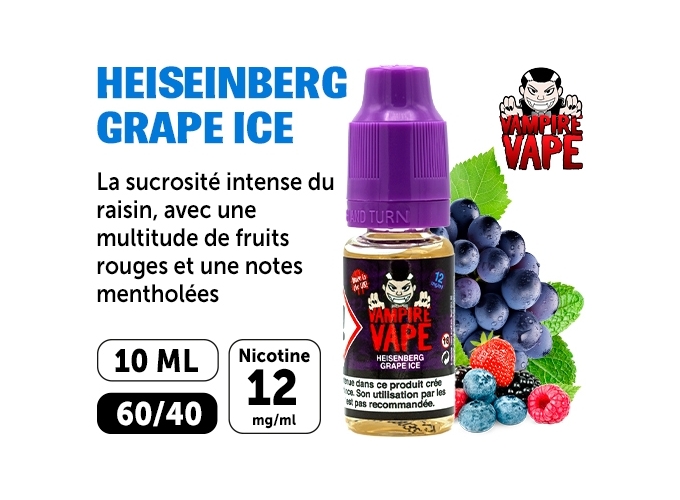 VAMPIRE VAPE 10ml HEISENBERG RAISIN 12 MG ML