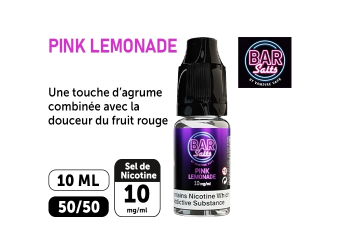 VAMPIRE VAPE 10ml PINK LIMONADE SALT NIC 10mg