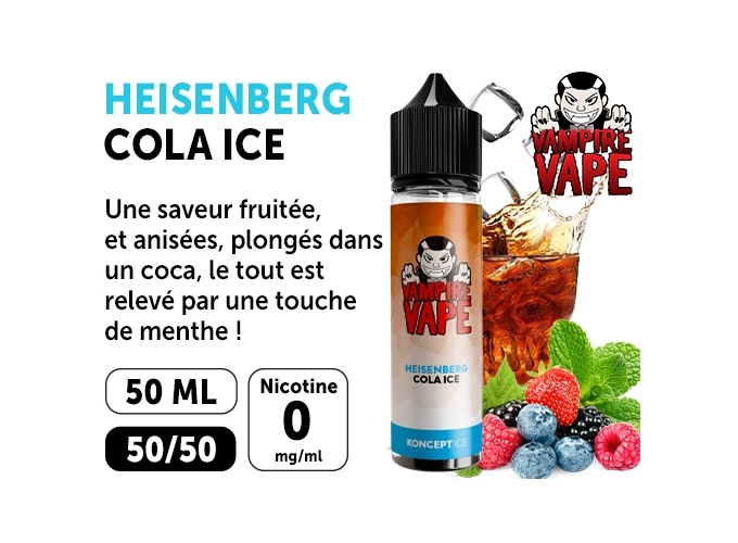 VAMPIRE VAPE 50ml HEISENBERG COLA 00 MG ML (1)