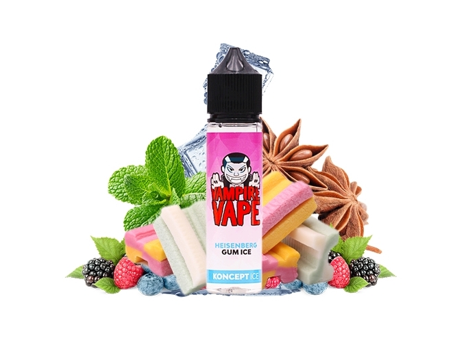 VAMPIRE VAPE 50ml HEISENBERG GUM ICE 00 MG ML (1)