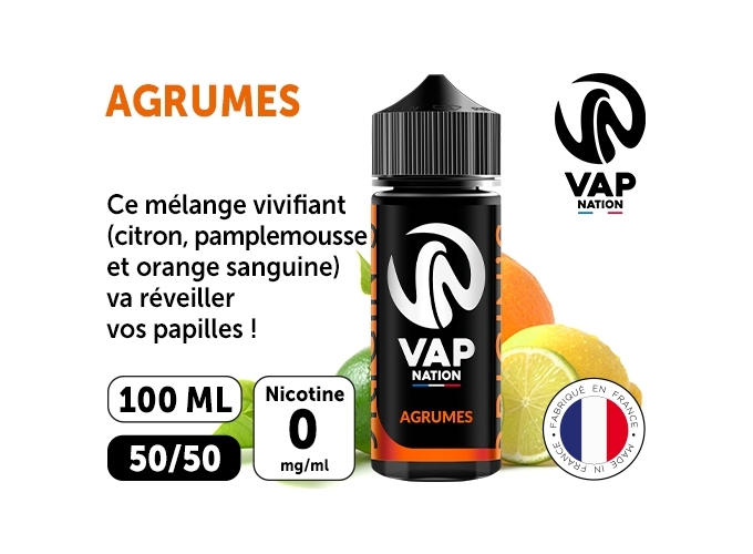 VAP NATION 100ml AGRUME 00MG