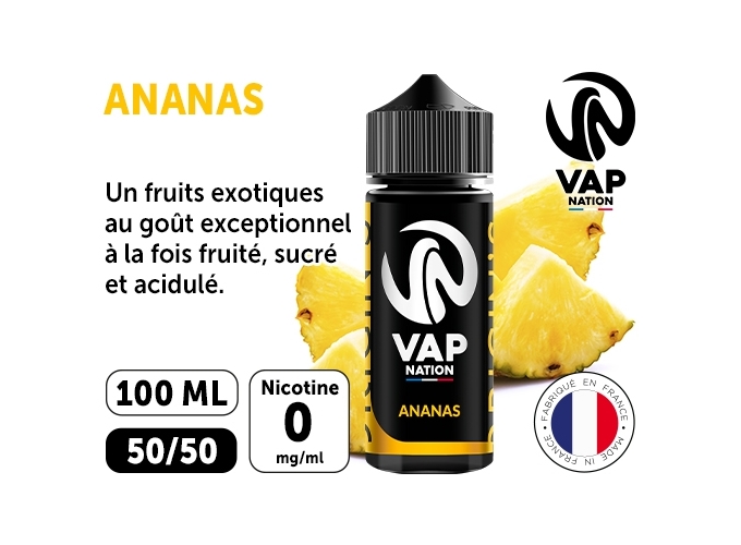 VAP NATION 100ml ANANAS  00MG