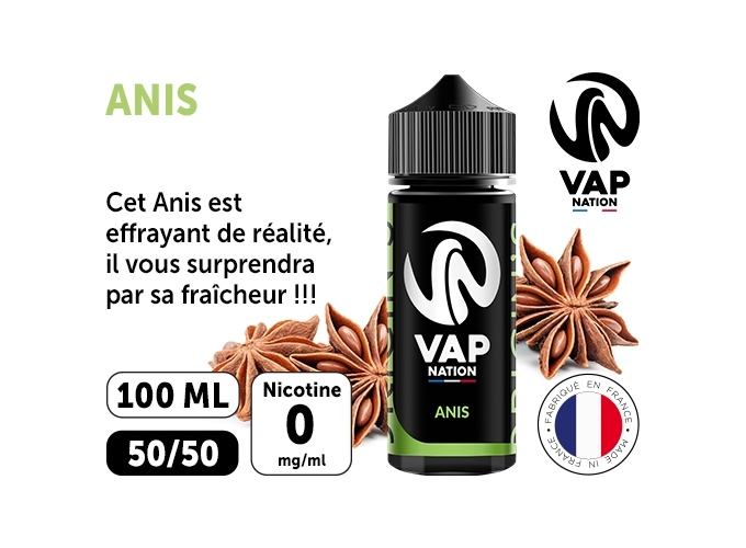 VAP NATION 100ml ANIS 00MG