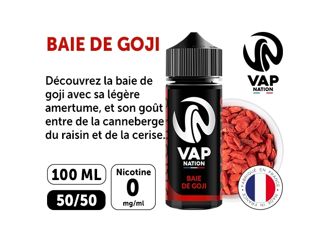 VAP NATION 100ml BAIE DE GOJIE 00 MG