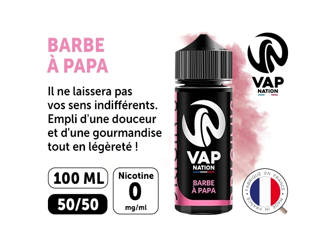 VAP NATION 100ml BARBE A PAPA 00 MG