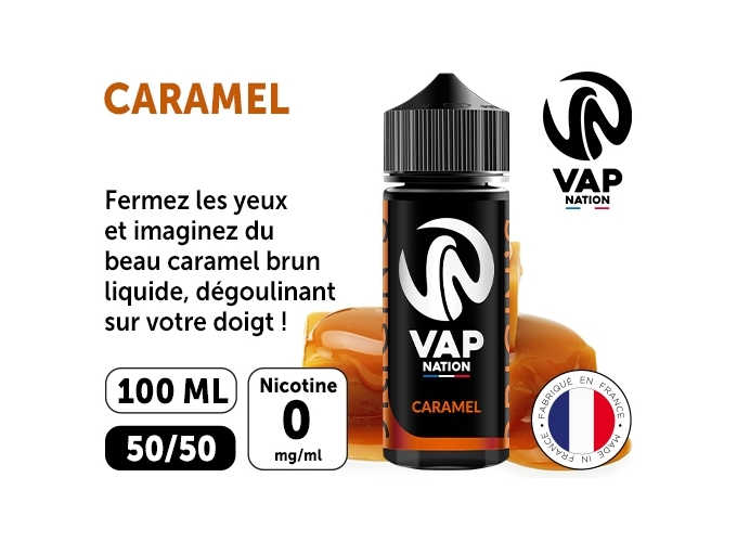 VAP NATION 100ml CARAMEL 00 MG ML