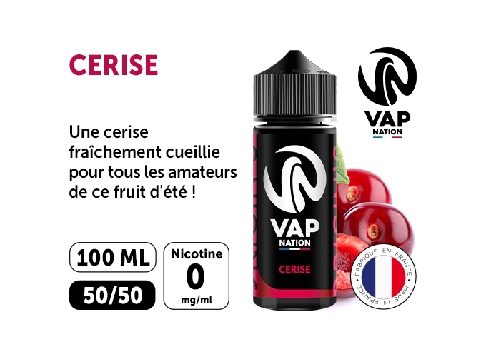 VAP NATION 100ml CERISE 00 MG