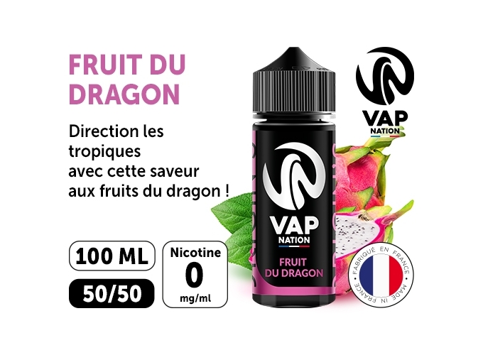 VAP NATION 100ml FRUIT DU DRAGON 00 MG