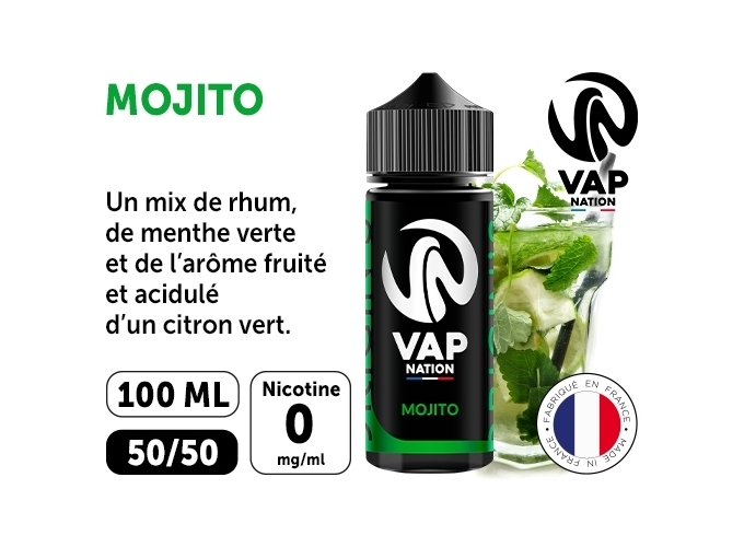 VAP NATION 100ml  MOJITO 00MG