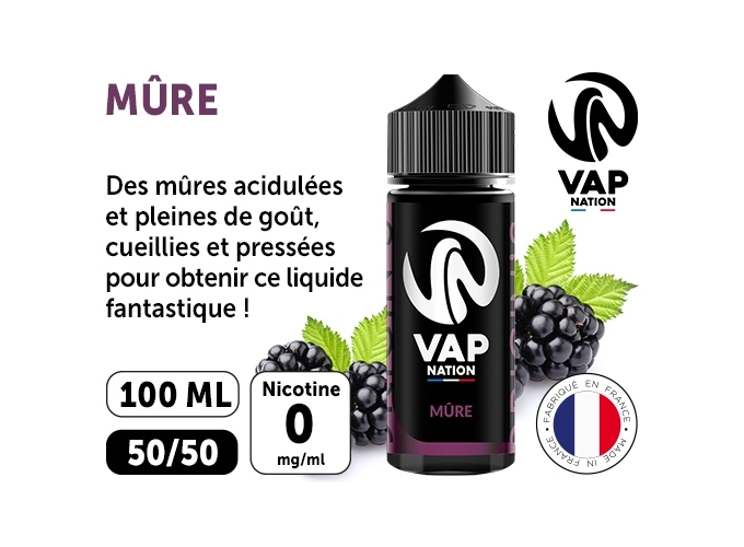 VAP NATION 100ml  MURE 00MG