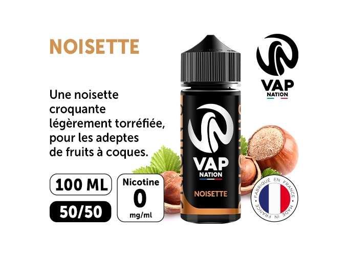 VAP NATION 100ml NOISETTE 00MG