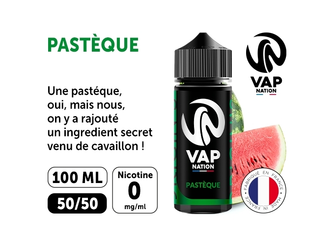 VAP NATION 100ml PASTEQUE 00 MG ML