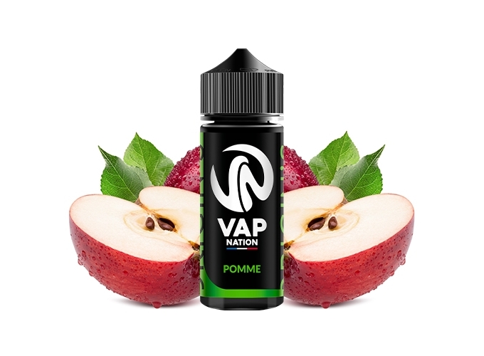 VAP NATION 100ml POMME  00MG