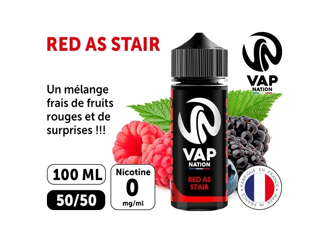 VAP NATION 100ml RED ASTAIRE  00MG