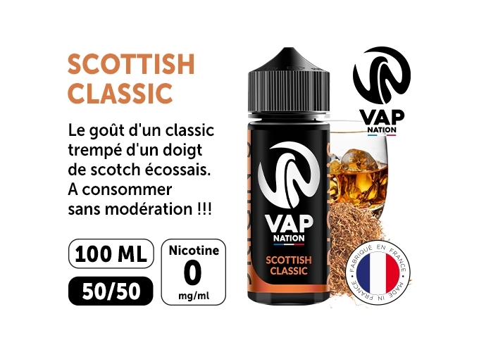 VAP NATION 100ml SCOTTISH CLASSIC 00 MG ML