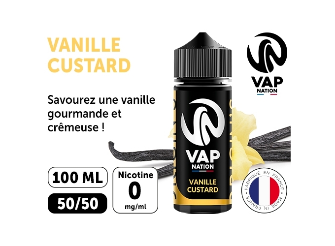 VAP NATION 100ml VANILLE CUSTARD 00 MG ML