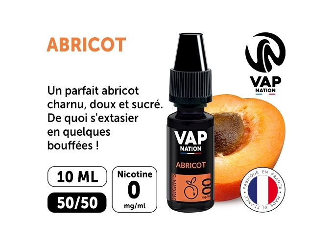 VAP NATION 10ml ABRICOT 00 MG