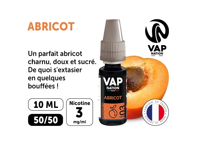VAP NATION 10ml ABRICOT 03 MG