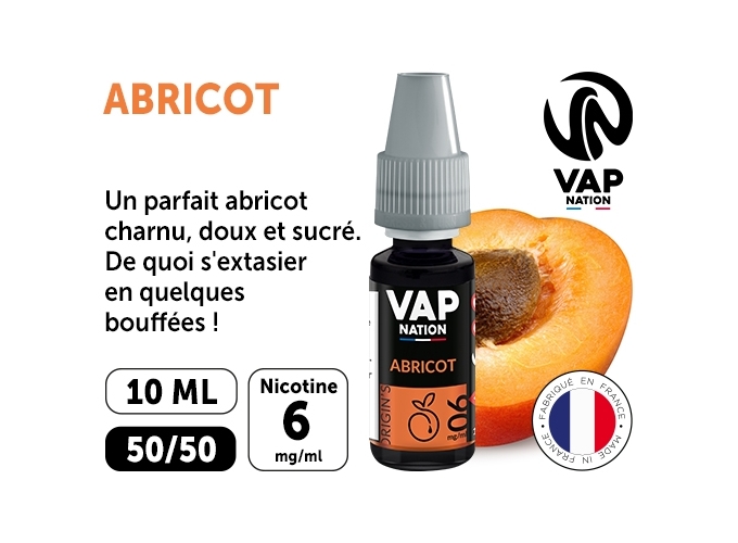 VAP NATION 10ml ABRICOT 06 MG