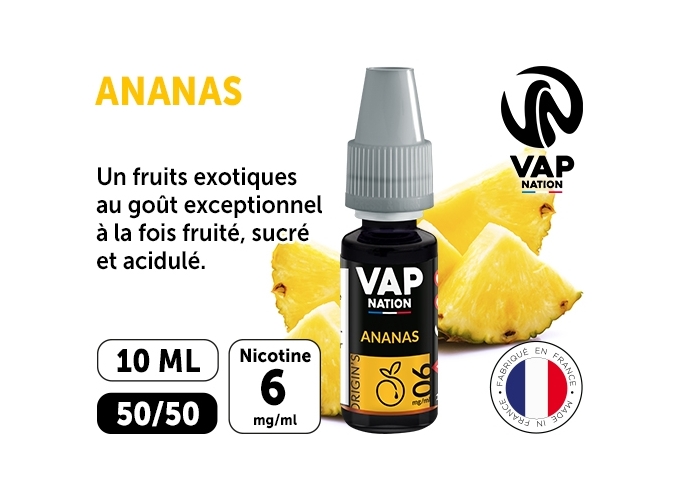 VAP NATION 10ml ANANAS 06 MG ML