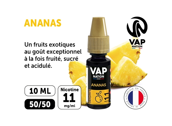 VAP NATION 10ml ANANAS 11 MG ML