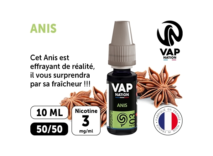 VAP NATION 10ml ANIS 03MG