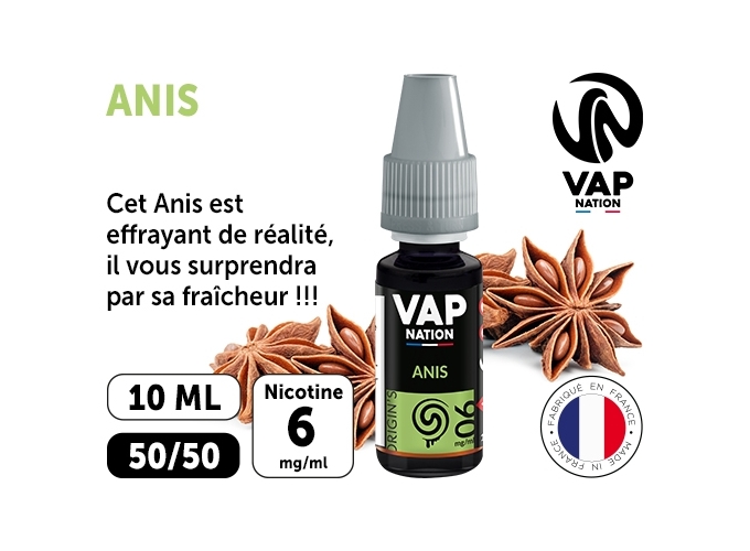 VAP NATION 10ml ANIS 06MG