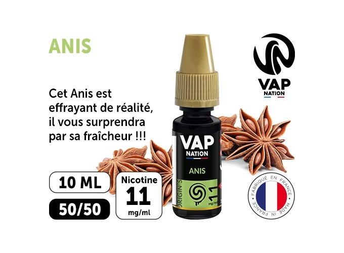 VAP NATION 10ml ANIS 11MG