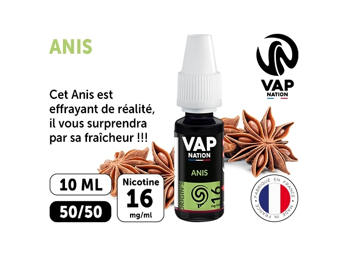 VAP NATION 10ml ANIS 16MG