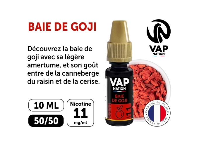 VAP NATION 10ml BAIE DE GOJIE 11 MG