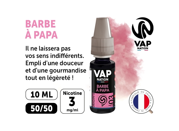 VAP NATION 10ml BARBE A PAPA 03 MG