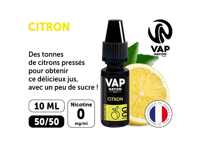 VAP NATION 10ml CITRON 00 MG ML