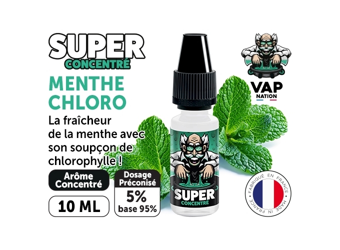 VAP NATION 10ml CONCENTRÉ MENTHE CHLOROPHYLE