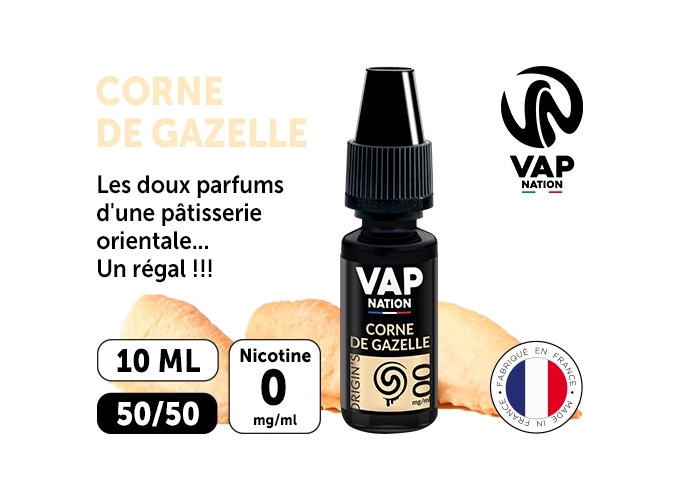 VAP NATION 10ml CORNE DE GAZELLE 00 MG ML