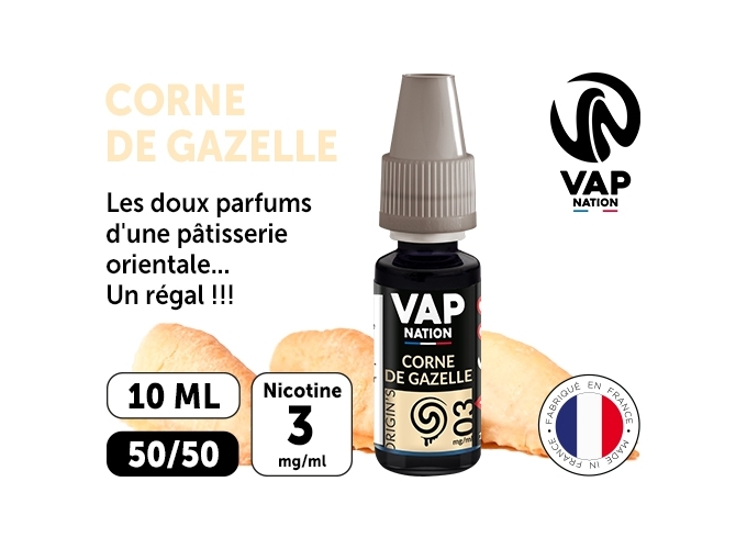 VAP NATION 10ml CORNE DE GAZELLE 03 MG ML